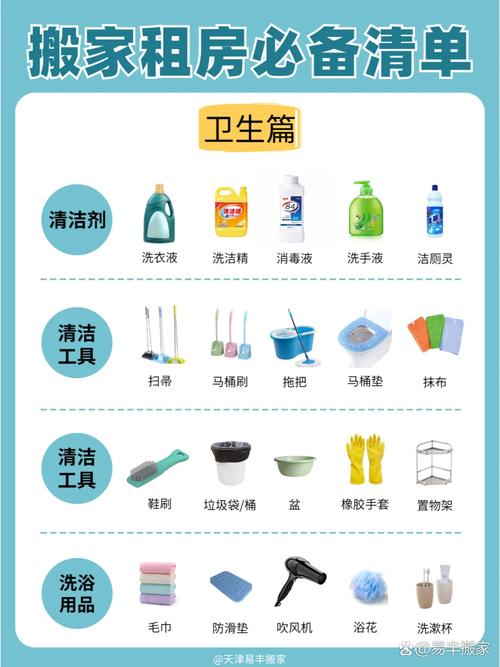 租房入住必备清单 照着买，搬家不再一头雾水！
